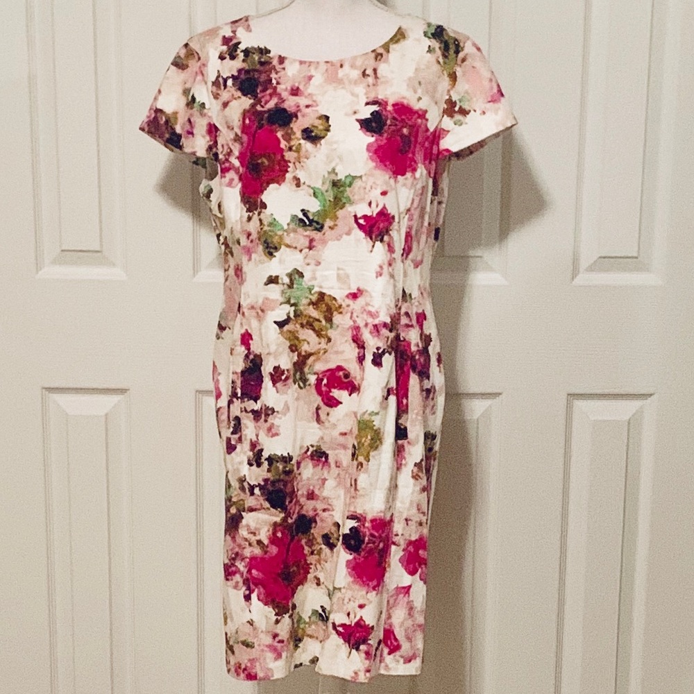 🌸 Liz Claiborne Flower Shift Dress